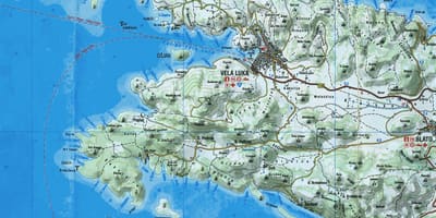 نقشه korcula کرواسی