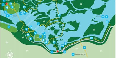 Krka پارک ملی کرواسی نقشه